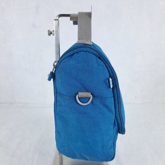 KIPLING Kichirou Lunch Bag Blue 100% Polyamide - Gently Used-Authentic-Buy Now - Picture 3 of 15